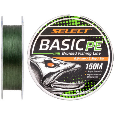 Шнур Select Basic PE 150m Dark Green 0.04mm 5lb/2.5kg (1870.18.18) Винница - изображение 1
