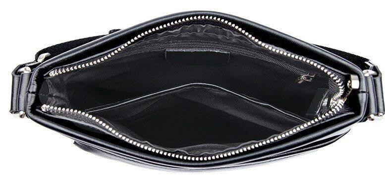 Сумка мужская в гладкой коже Vintage 14981 Черная Киев - изображение 7