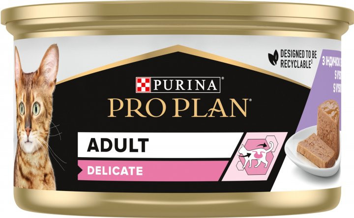 Purina Pro Plan Veterinary Diets Delicate паштет з індичкою для котів з чутливим травленням 85 г Вінниця - фото 2