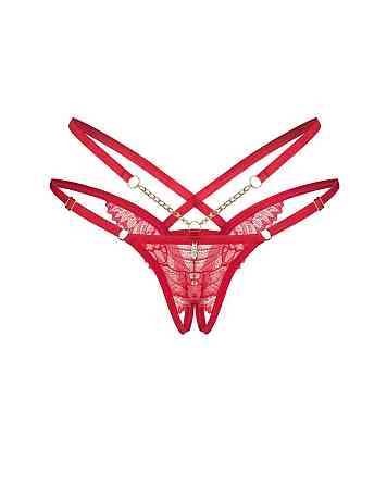 Трусики Obsessive Matildea crotchless thong 2XL/3XL Sex Aura Київ