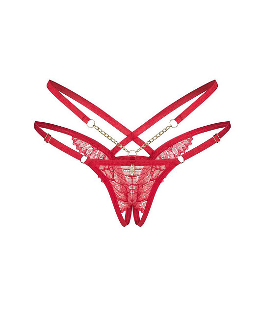 Трусики Obsessive Matildea crotchless thong 2XL/3XL Sex Aura Київ - фото 2