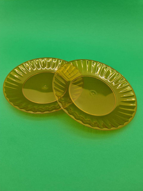 Тарілка 205 мм склоподібна, помаранчева 10 шт Харків - фото 1