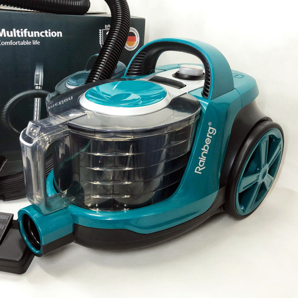 Пилосос оснащений контейнером для пилу Rainberg, Гарний пилосос з фільтром нера для паркету CW-36 Львів - фото 13