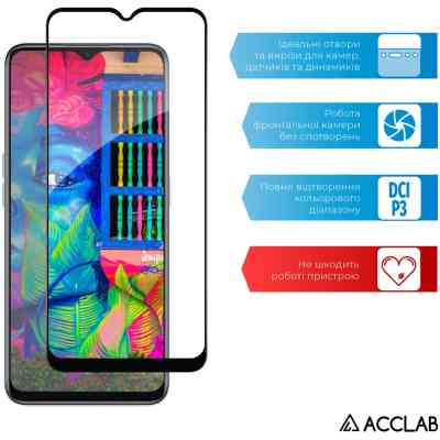Скло захисне ACCLAB Full Glue Realme V20 Black (1283126559419) Вінниця