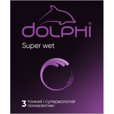 Презервативы Dolphi Super Wet 3 шт. (4820144772856) Винница - изображение 1