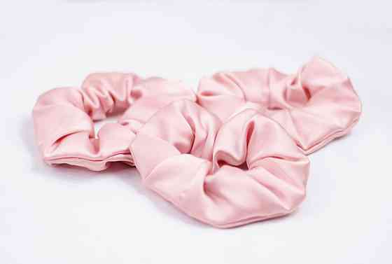 Гумка для волосся шовкова Рожевий Харків
