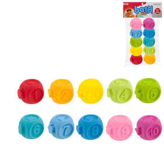 Набор игрушек для ванной конструктор 88-53 текстурные фигуры Винница