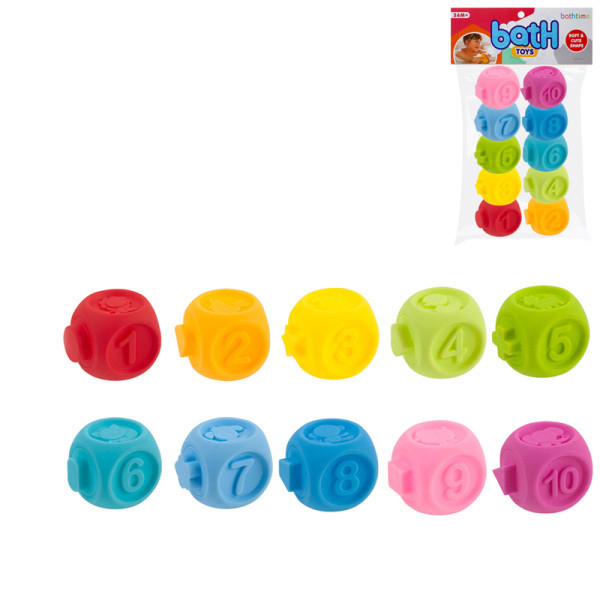 Набор игрушек для ванной конструктор 88-53 текстурные фигуры Винница - изображение 1