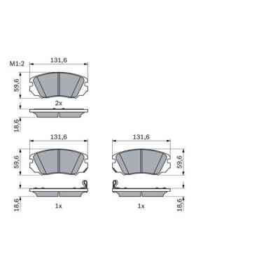 Тормозные колодки Bosch 0 986 494 279 Винница