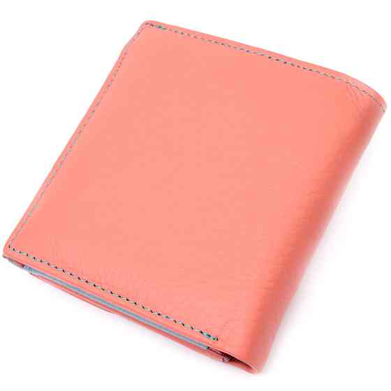 Яркий женский кошелек среднего размера из натуральной кожи Оранжевый (ST Leather) Киев