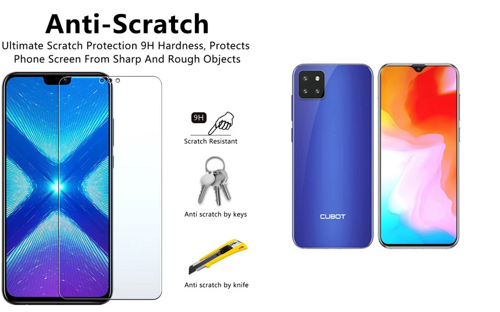 Защитное стекло NeoGlass для Cubot X20, X20 Pro – ультрапрозрачное и устойчивое Киев - изображение 1