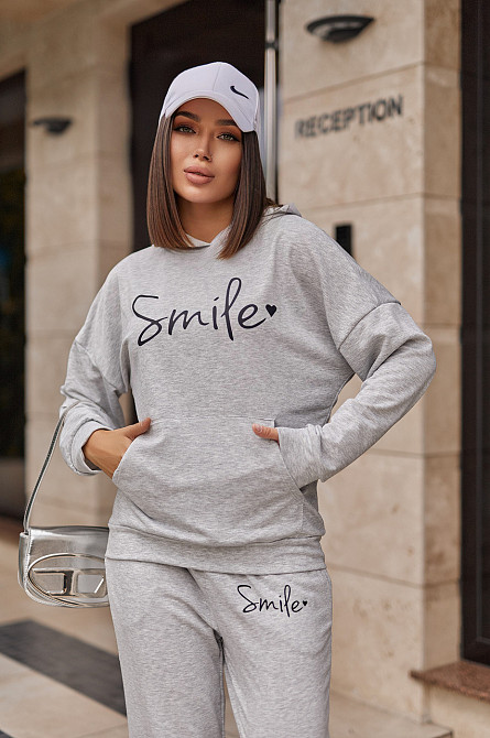 Жіночий спортивний костюм з худі "Team"| Норма і батал | Розпродаж моделі Київ - фото 5