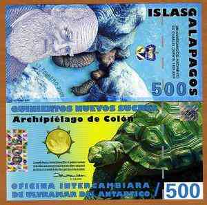 Galapagos Islands Галапагоси - 500 Nuevos Sucres 2012 UNC Полтава