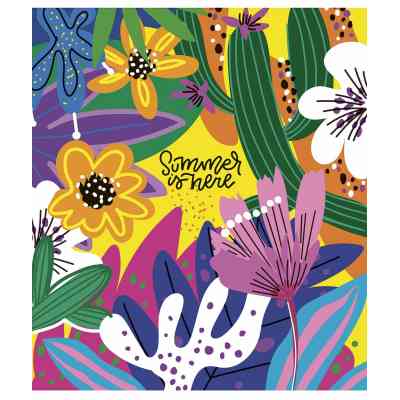 Зошит Школярик Summer is Here 80 аркушів лінія (080-3225L) Вінниця