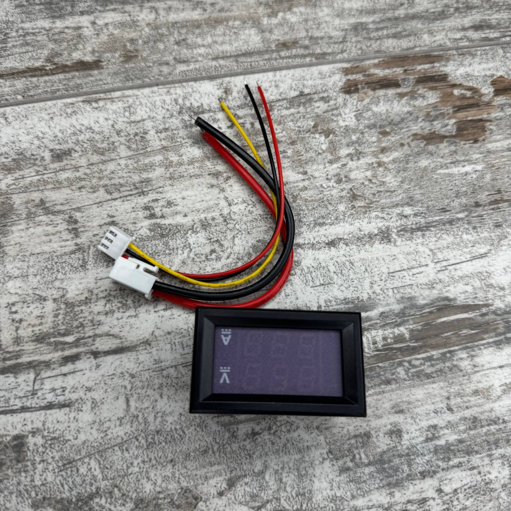 Цифровий вольтметр амперметр до 100В 10А з ЖК дисплеєм для авто та блока живлення Київ - фото 3