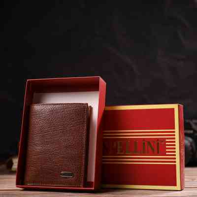 Гаманець Canpellini З натуральної шкіри Коричневий (21874) Вінниця