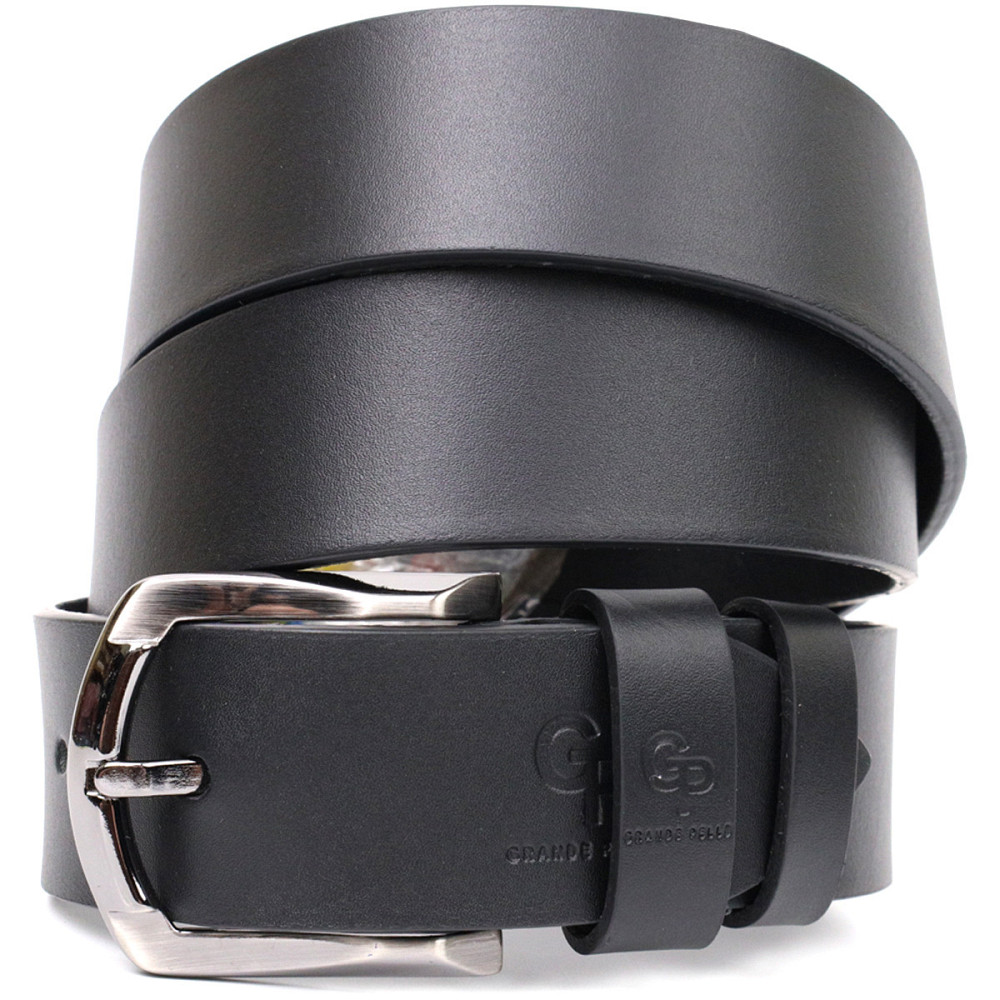 Чудовий ремінь під джинси з натуральної шкіри Чорний (GRANDE PELLE) Київ - фото 5