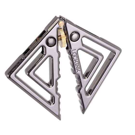 Затискачі для сосків із важкою підвіскою LOCKINK Adjustable Nipple Clamps with Heavy Pendant — Grey Sex Aura Київ