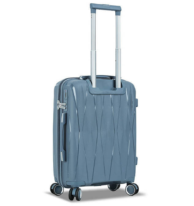 Чемодан полипропиленовый MADISSON 51103 малый 55 см серо-синий Киев - изображение 5