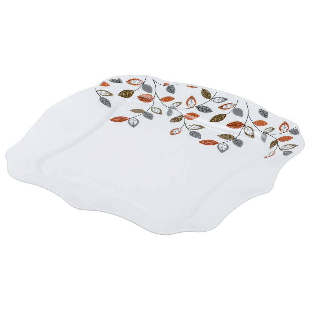 Столовий сервіз порцелянових квадратних тарілок на 6 персон 24 предмети білий HP23405 Київ - фото 6