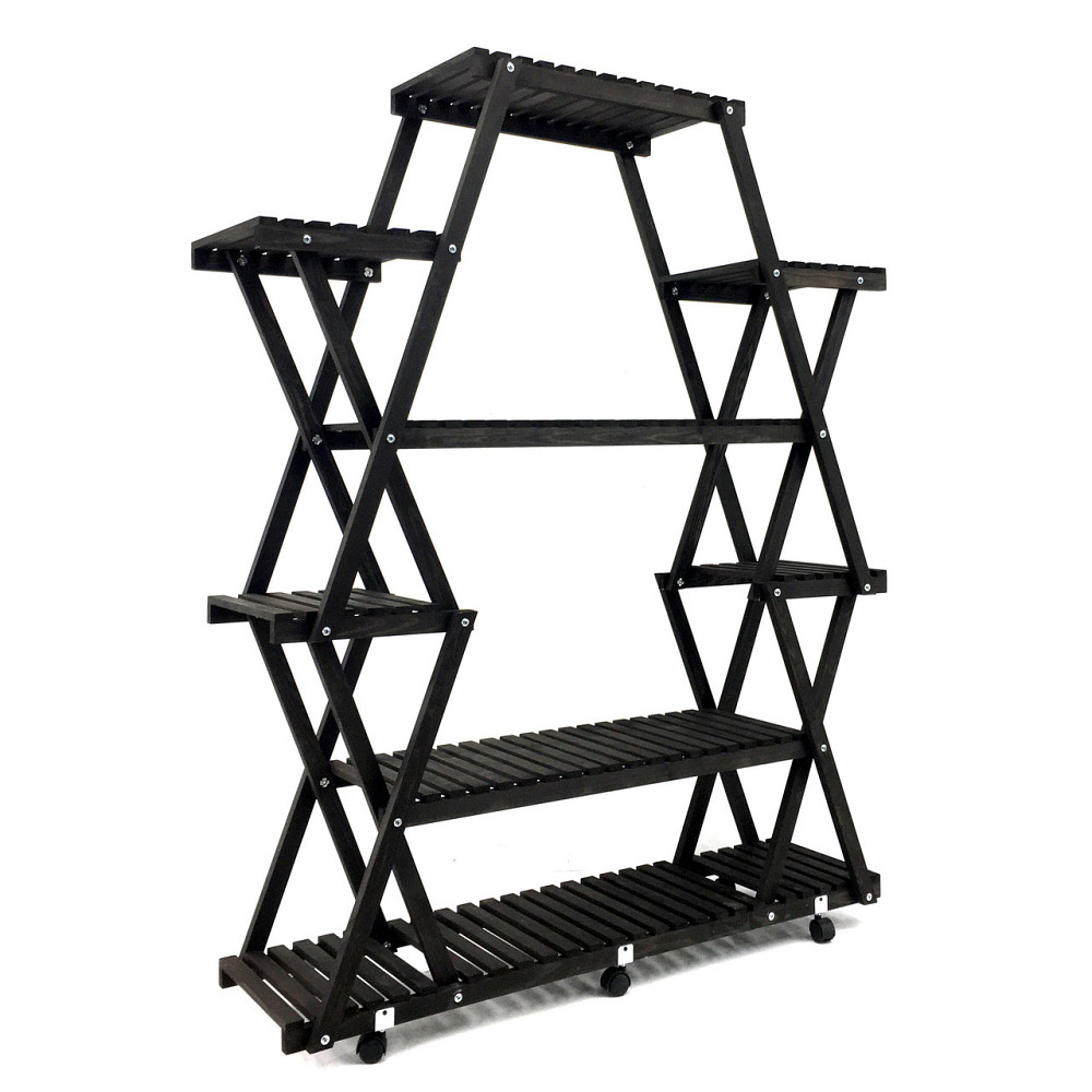 Підставка для квітів "Палезо" на коліщатках венге Миколаїв - фото 8