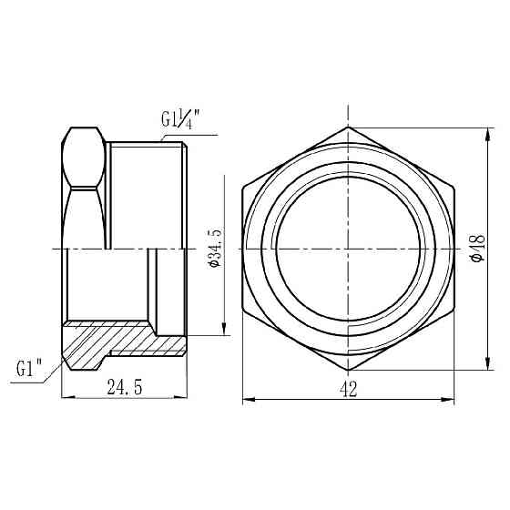 Футорка Thermo Alliance Forte 1" 1/4х1" НВ SF3743225 Київ