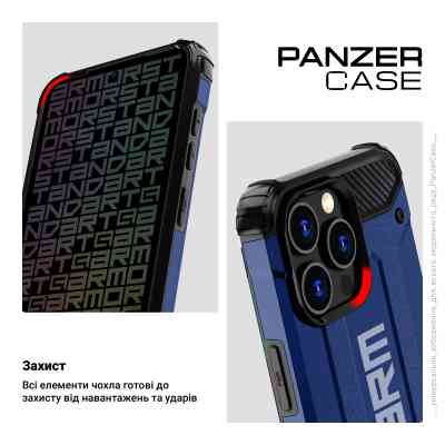 Чехол для мобильного телефона Armorstandart Panzer Samsung A56 5G Dark Blue (ARM82596) Винница