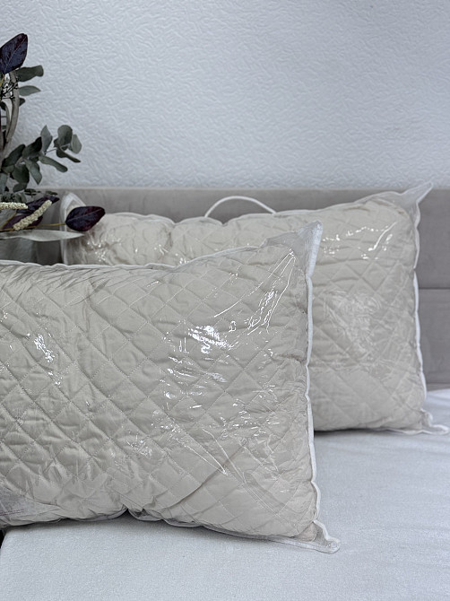 Ecotton Подушка Ecotton 40х60 см антиалергенна на змійці бежева з наповнювачем холофайбер Киев - изображение 8