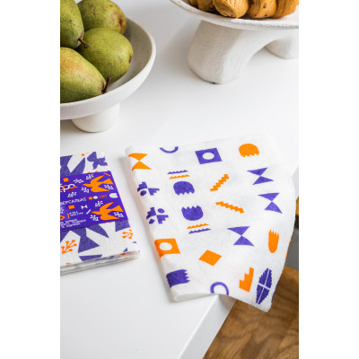 Серветки для прибирання Добра Господарочка Колекція Вибійка Універсальні Білі з принтом 2 шт. (4820086524032) Вінниця - фото 5