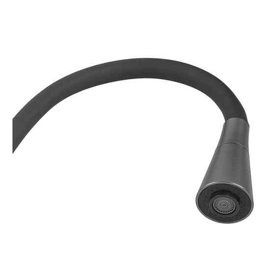 Змішувач для кухнi Zerix Eza-011-T Graphite Refl.Black (колір графіт+силіконовий вилив чорний) (ZX6145)   ( 21070 ) Харьков