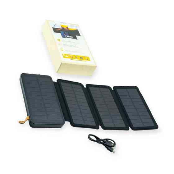 Повербанк 20000 mAh плюс 4 солнечные панели, 2 USB выход, заряд через MicroUSB Мукачево