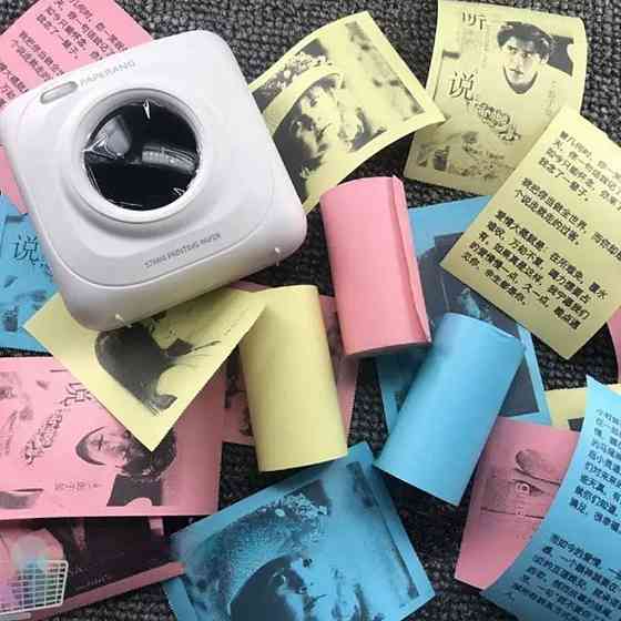 3 шт Папір для міні принтера кольоровий, 57х25мм / Набір паперу для термопринтера / Кольоровий термопапір Київ