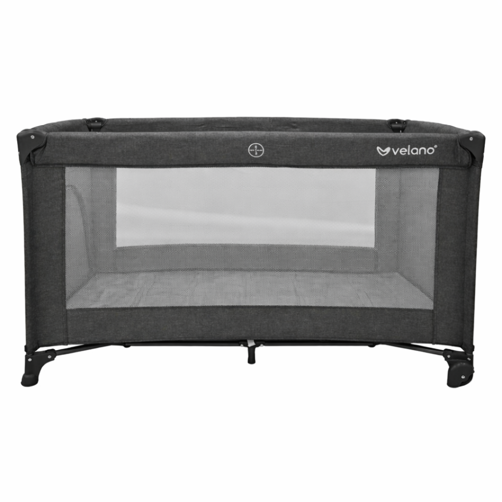 Ліжко-манеж дитяче VELANO Flexi, grey Київ - фото 1
