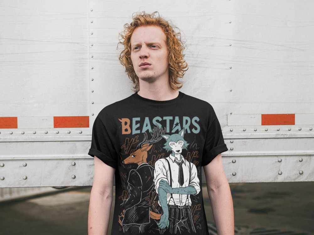 Футболка аниме Беастарс Легосхи Беастарс Гирл оверсайз (S/M/L) Черний AnimeJ0866 Днепр - изображение 2