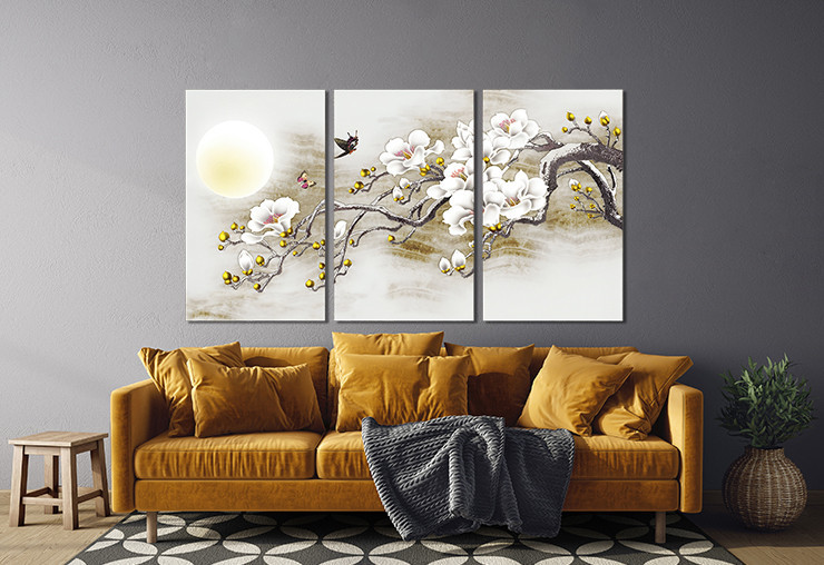 Модульна картина у вітальню/ спальню    Квіти    ART-275_3A 100х150 см Київ - фото 2