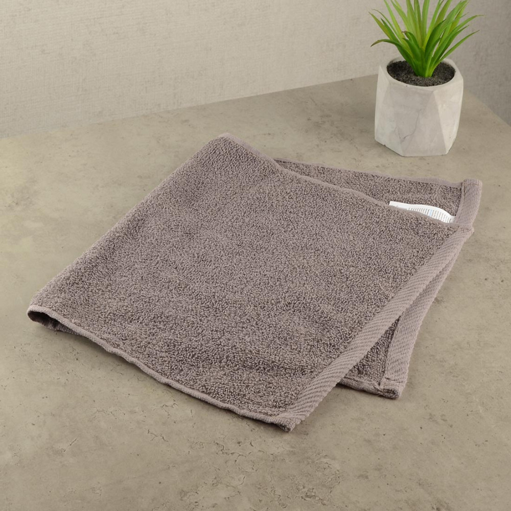 Махровий рушник для рук GM Textile 30х50см 400г/м2 (Попелястий) Суми - фото 1