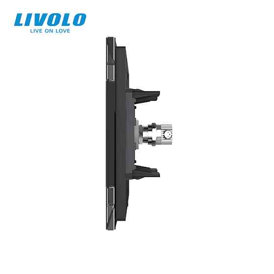 LIVOLO Розетка телевізійна Livolo чорний скло (VL-C791V-12) Коломия
