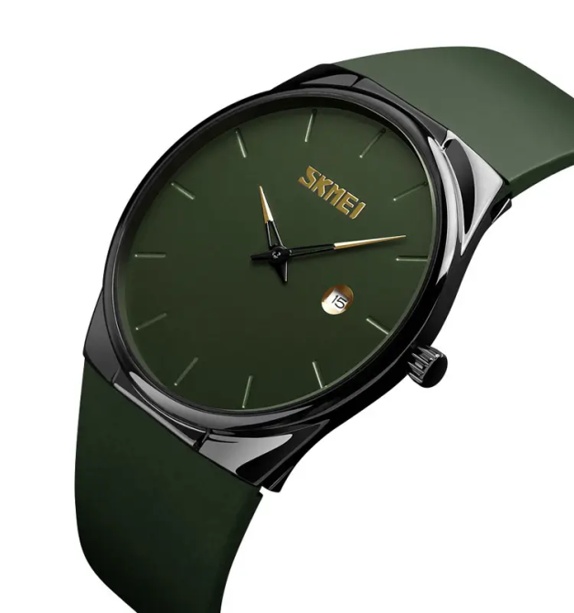 Наручний кварцовий годинник Skmei 1509 Зелений Київ - фото 1