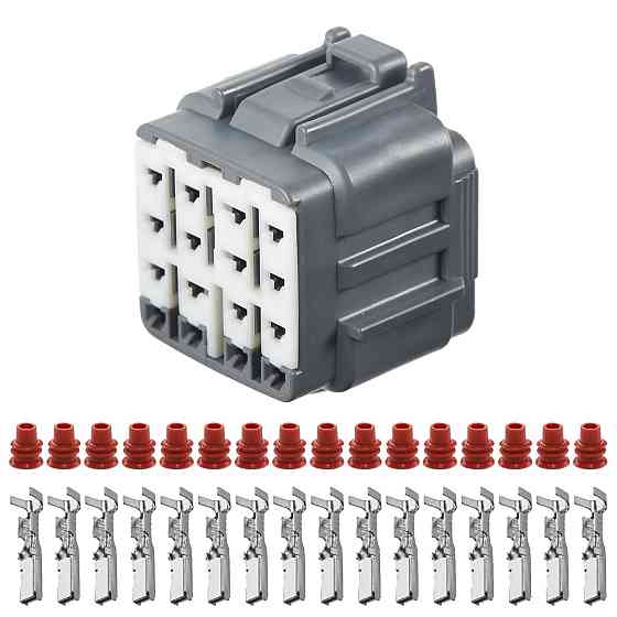 Електричний з'єднувач, 16-контактний Сірий, Пластик, Київ