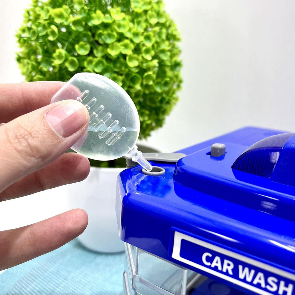 Набір Поліцейський автомийка металопластикова машинка підсвічування парогенератор звуки рухомі елементи мікрофон Синій (CLM 888) Чернигов - изображение 8