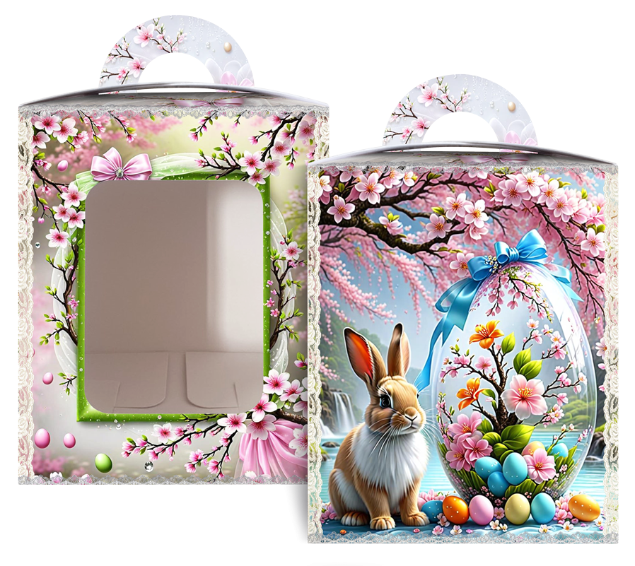 Коробка під великодня Великодня 14 см * 14 см*18,7 см (400 гм) No4 (1 шт.) Харків - фото 5