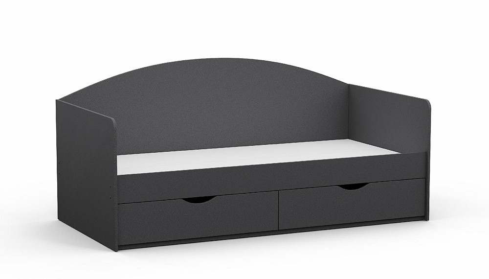 Кровать односпальная L-5, Антрацит, 1932х950х900 Львов - изображение 1