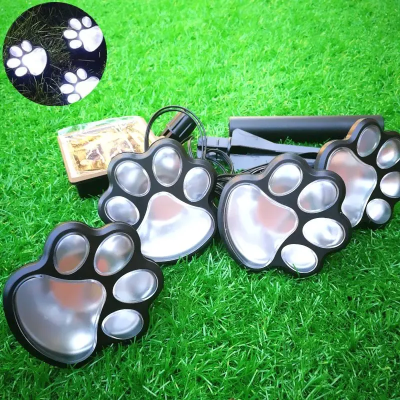 Светильник Solar Paw Print Lights на солнечной батарее 4 шт Коломия - фото 7