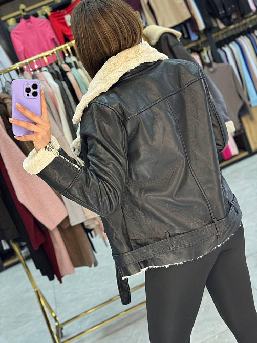 Жіноча Стильна та тепла дублянка у популярному фасоні   штучне хутро Одеса - фото 9