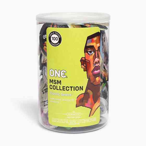 Банка презервативов ONE Classic Select MSM Collection, 100 шт Sex Aura Киев