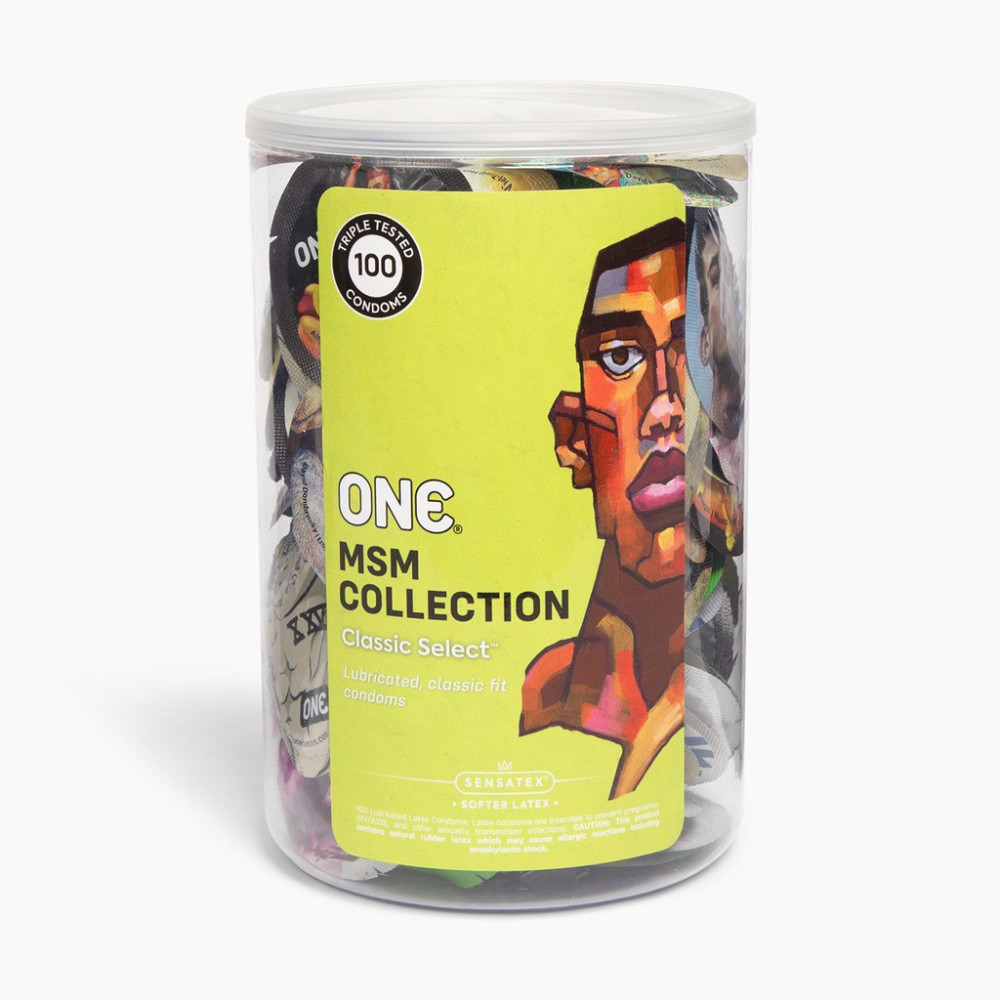Банка презервативов ONE Classic Select MSM Collection, 100 шт Sex Aura Киев - изображение 1