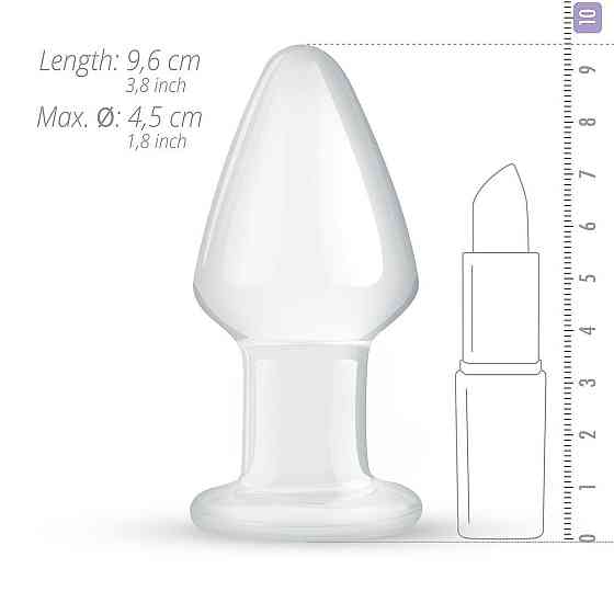 Стеклянная анальная пробка Gildo Glass Buttplug No. 25 Sex Aura Киев