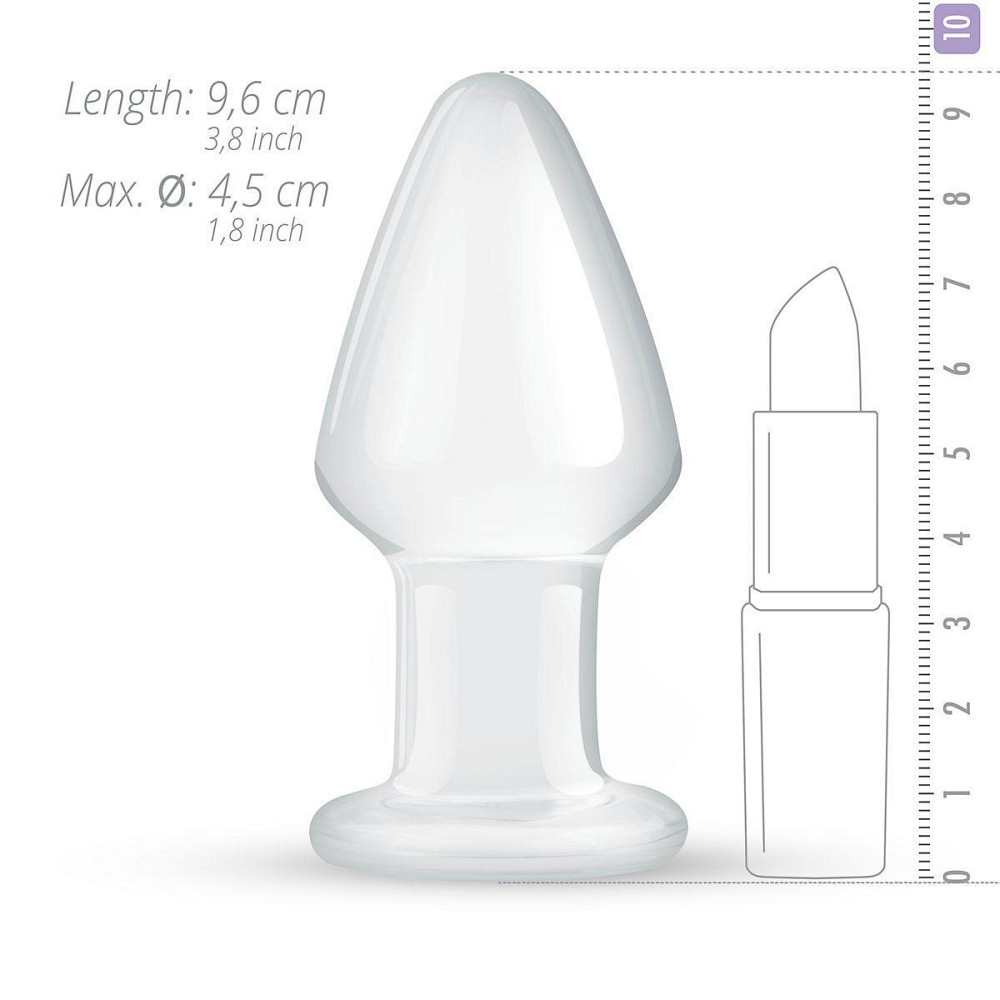 Стеклянная анальная пробка Gildo Glass Buttplug No. 25 Sex Aura Киев - изображение 3