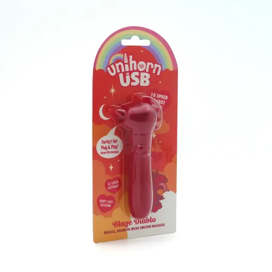 Вибратор-единорожка Unihorn USB Bullet – Blaze Diablo вибропуля, USB-зарядка, 10 режимов Львов