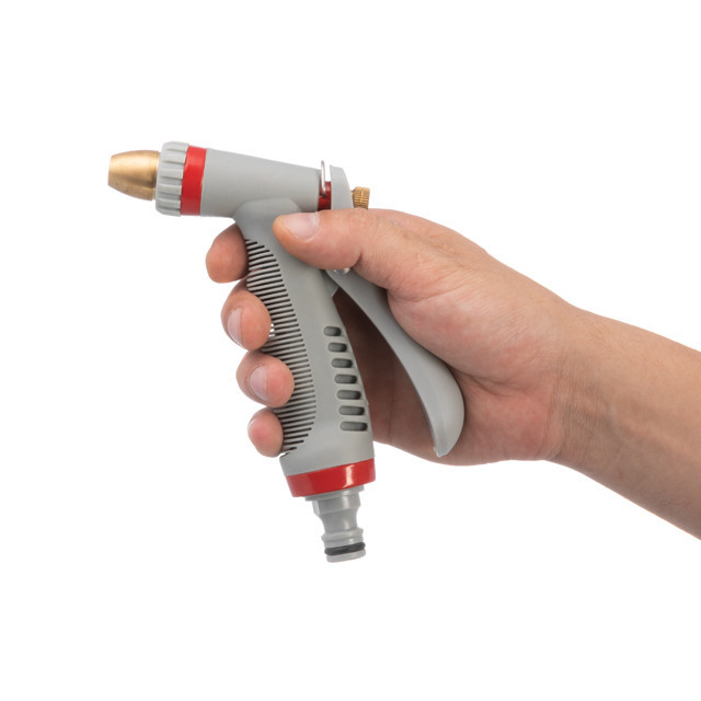Пістолет-розпилювач для поливу, 3 режими, плавне регулювання потоку води, матеріали: ABS, PP, TPR, Zinc alloy, Brass INTERTOOL Київ - фото 7